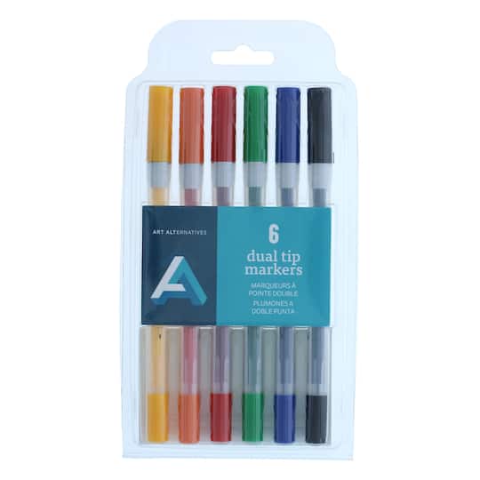 Art Alternatives Dual Tip 6 Color Marker Set